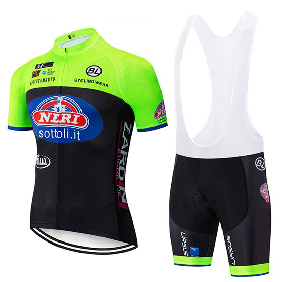 2019 Maillot Neri Italia Tirantes Mangas Cortas Verde Negro